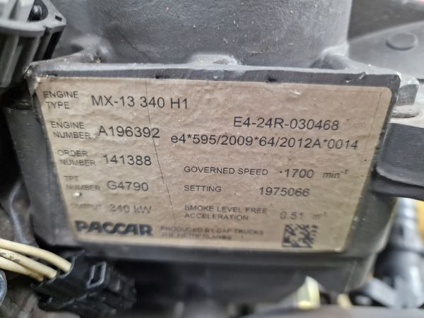 DAF MX-13 340 H1 Engine (Truck) - Двигатель для Грузовиков: фото 2 DAF MX-13 340 H1 Engine (Truck) - Двигатель для Грузовиков: фото 2
