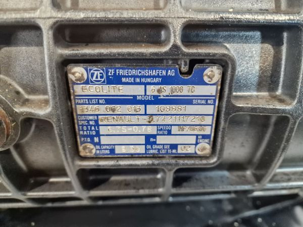 Коробка передач ZF 6AS1000TO Renault Spec Gearbox: фото 10