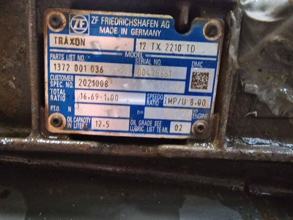 ZF Traxon 12TX2210TD DAF Spec Gearbox - Коробка передач: фото 2 ZF Traxon 12TX2210TD DAF Spec Gearbox - Коробка передач: фото 2