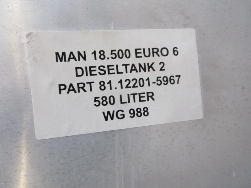 MAN 81.12201-5967 DIESELTANK 2 580 LITER MAN 18.500 EURO 6 - Топливный бак для Грузовиков: фото 5 MAN 81.12201-5967 DIESELTANK 2 580 LITER MAN 18.500 EURO 6 - Топливный бак для Грузовиков: фото 5