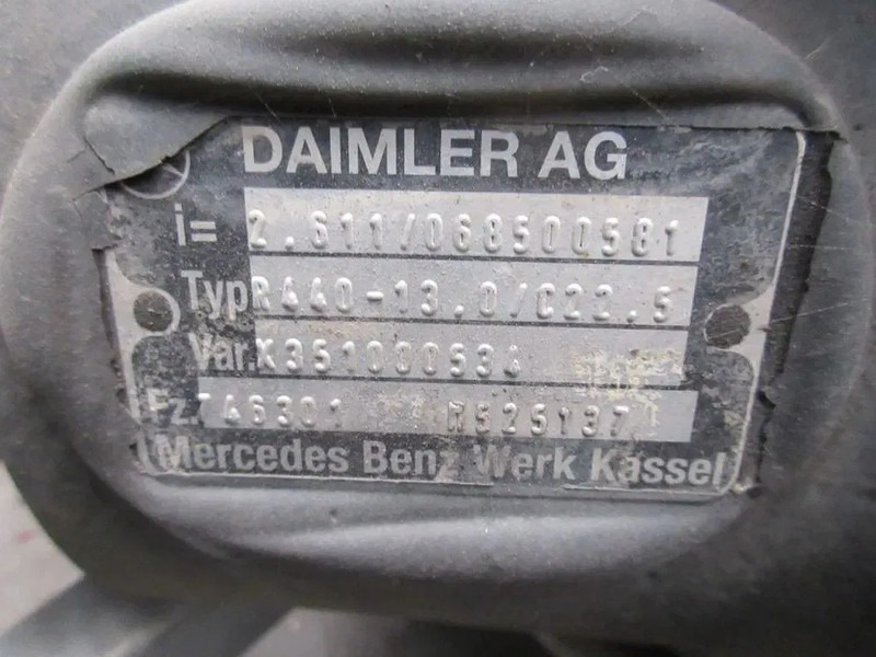Mercedes-Benz R440-13,0/C22,5/TYPE 746301 RATIO 2,611 MERCEDES 2542 MP4 EURO 6 - Дифференциал для Грузовиков: фото 5 Mercedes-Benz R440-13,0/C22,5/TYPE 746301 RATIO 2,611 MERCEDES 2542 MP4 EURO 6 - Дифференциал для Грузовиков: фото 5