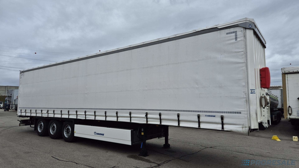 KRONE SD PROFI LINER + paletový koš 32 palet + 2 x zvedací náprava - Тентованный полуприцеп: фото 1 KRONE SD PROFI LINER + paletový koš 32 palet + 2 x zvedací náprava - Тентованный полуприцеп: фото 1