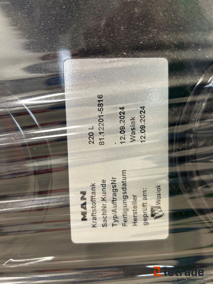 Ny diesel tank til MAN TGM 220 liter - Топливный бак для Грузовиков: фото 4 Ny diesel tank til MAN TGM 220 liter - Топливный бак для Грузовиков: фото 4