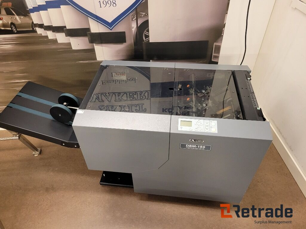 Häftesmaskin vikning falsning helautomatisk Duplo DBM-150 - Промышленное оборудование: фото 1 Häftesmaskin vikning falsning helautomatisk Duplo DBM-150 - Промышленное оборудование: фото 1