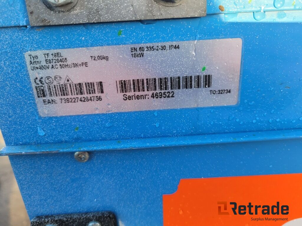 Tork och värmefläkt El-Björn TF 18EL (Inget reservationspris) - Тепловая пушка: фото 5 Tork och värmefläkt El-Björn TF 18EL (Inget reservationspris) - Тепловая пушка: фото 5