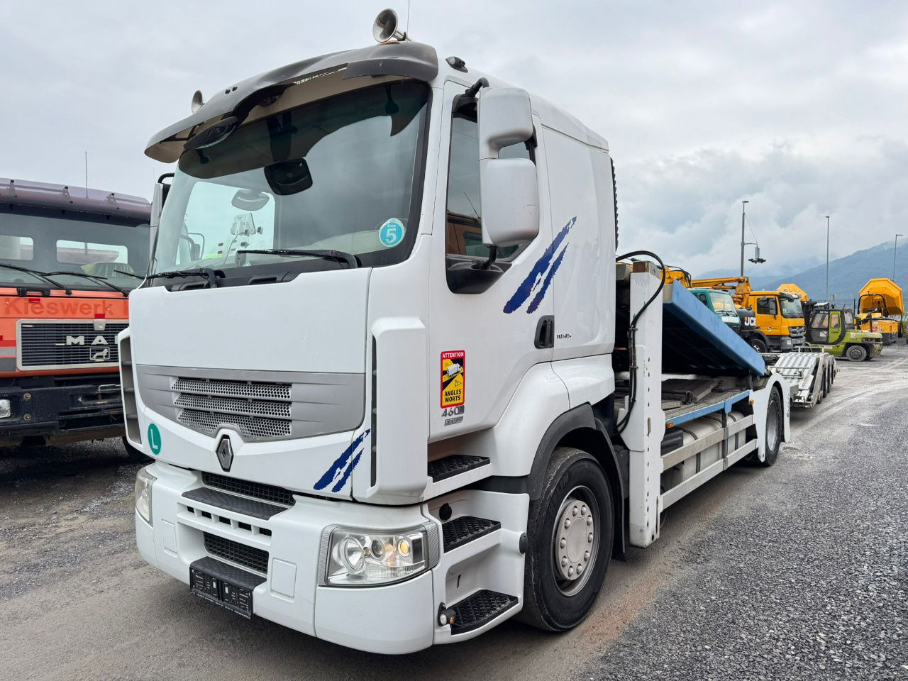 Renault Premium 460 4x2 LKW transporter + rolfo trailer - Автовоз: фото 1 Renault Premium 460 4x2 LKW transporter + rolfo trailer - Автовоз: фото 1