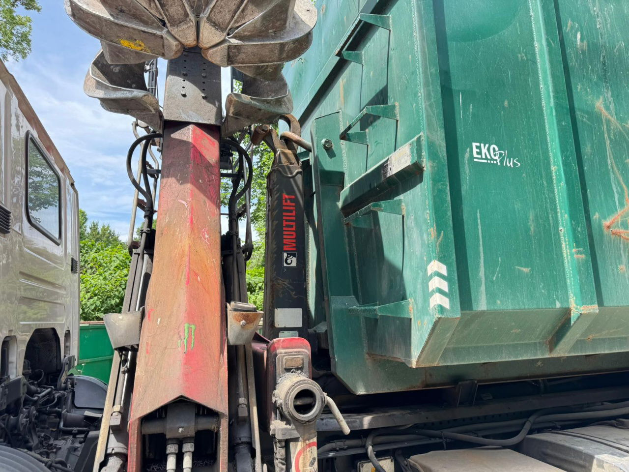 Scania P 410 6x2 penz crane 12Z + abroll multilift + scissors - steering axle - Грузовик-контейнеровоз/ Сменный кузов: фото 3 Scania P 410 6x2 penz crane 12Z + abroll multilift + scissors - steering axle - Грузовик-контейнеровоз/ Сменный кузов: фото 3