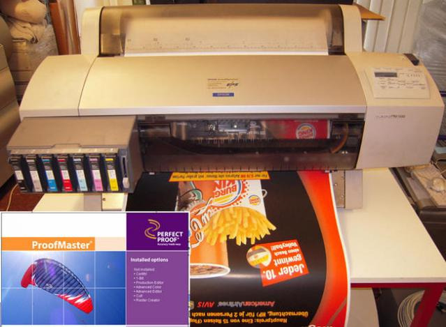Epson 7600 Stylus Pro proofing system with ProofMaster Rip - Цифровая печатная машина: фото 1 Epson 7600 Stylus Pro proofing system with ProofMaster Rip - Цифровая печатная машина: фото 1