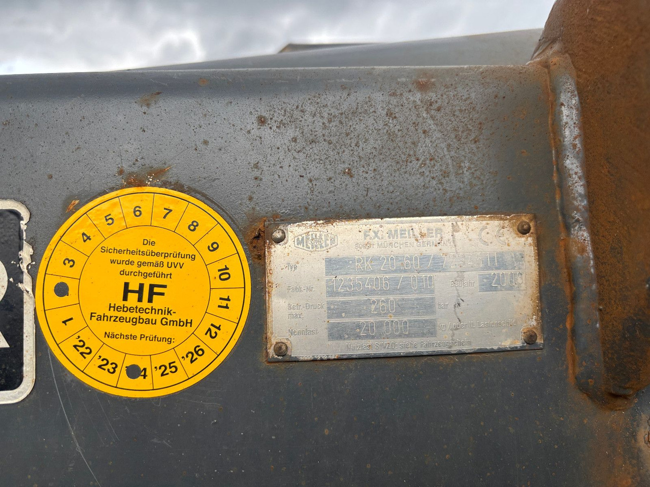 Meiller Aufbau RK 20-60/20.000Kg/260bar - Крюковой мультилифт: фото 5 Meiller Aufbau RK 20-60/20.000Kg/260bar - Крюковой мультилифт: фото 5