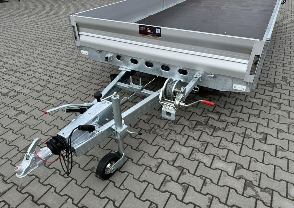 Новый Прицеп бортовой/ Платформа Wiola Multitrailer 3.5S | 500 x 210 cm | najazdy aluminiowe | burty aluminiowe: фото 15