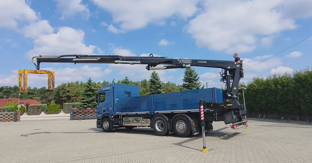 Scania R 500 6x2 / HDS Fassi F 215 AS / Euro 6 / Retarder / Oś skrętna / 220 000 km! - Грузовик бортовой/ Платформа, Автоманипулятор: фото 4 Scania R 500 6x2 / HDS Fassi F 215 AS / Euro 6 / Retarder / Oś skrętna / 220 000 km! - Грузовик бортовой/ Платформа, Автоманипулятор: фото 4
