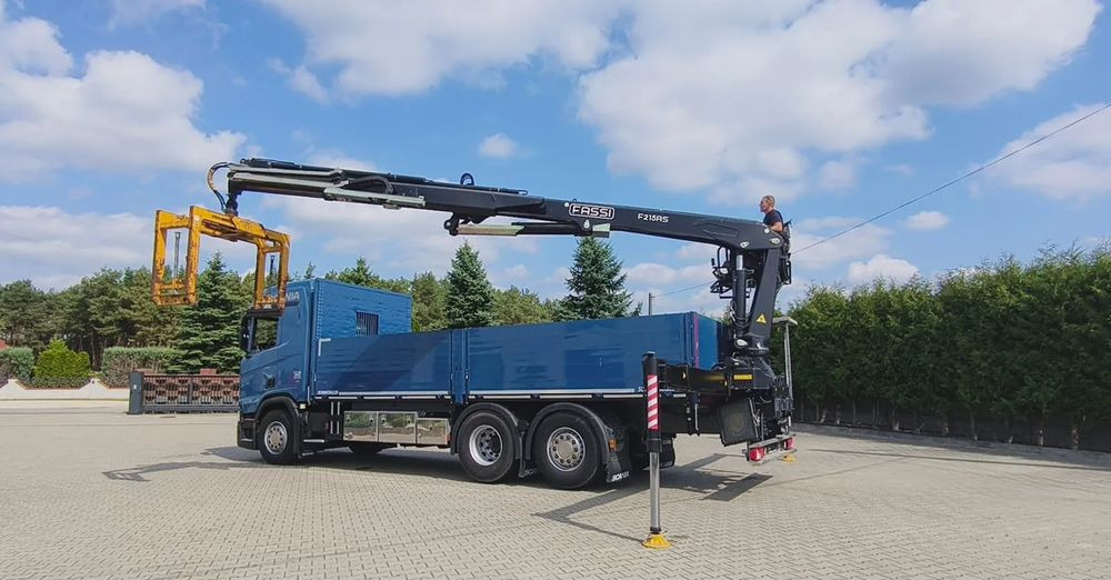 Scania R 500 6x2 / HDS Fassi F 215 AS / Euro 6 / Retarder / Oś skrętna / 220 000 km! - Грузовик бортовой/ Платформа, Автоманипулятор: фото 1 Scania R 500 6x2 / HDS Fassi F 215 AS / Euro 6 / Retarder / Oś skrętna / 220 000 km! - Грузовик бортовой/ Платформа, Автоманипулятор: фото 1