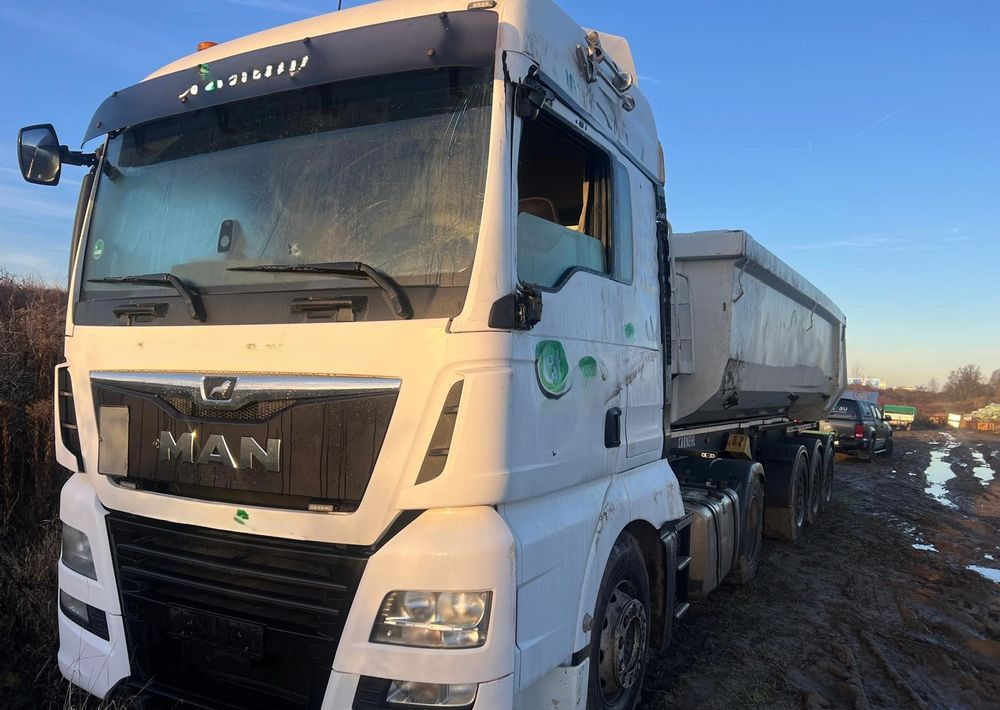 MAN TGX 500 KM (2017) / EURO 6 + Naczepa wywrotka 3-osiowa CARNEHL (2021) / oś podnoszona - Тягач, Самосвальный полуприцеп: фото 1 MAN TGX 500 KM (2017) / EURO 6 + Naczepa wywrotka 3-osiowa CARNEHL (2021) / oś podnoszona - Тягач, Самосвальный полуприцеп: фото 1