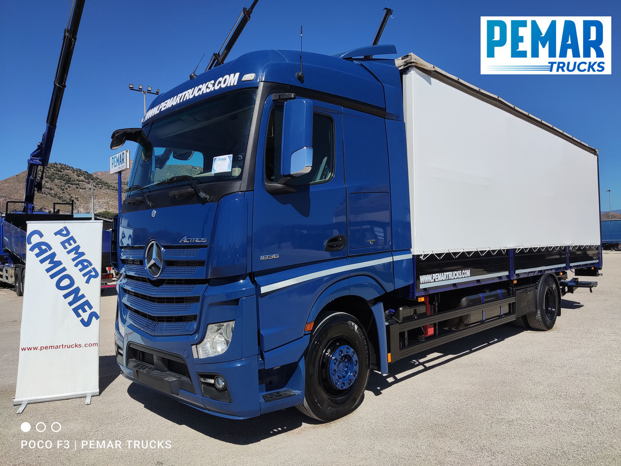 MERCEDES-BENZ ACTROS 1836 SEMITAUTLINER 18T - Тентованный грузовик: фото 1 MERCEDES-BENZ ACTROS 1836 SEMITAUTLINER 18T - Тентованный грузовик: фото 1
