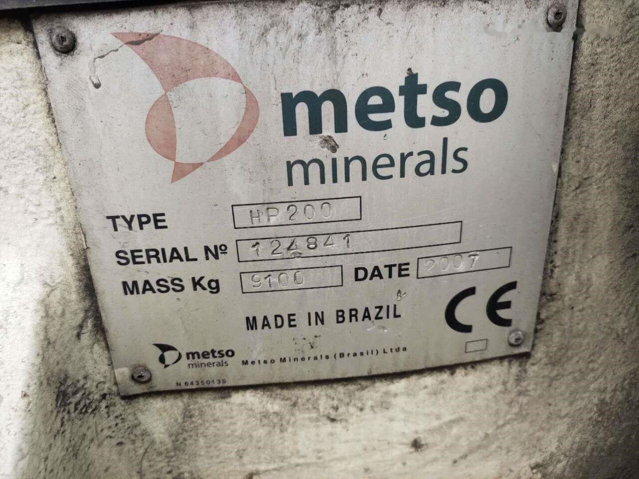 Metso HP200 Cone Crusher - Конусная дробилка: фото 2 Metso HP200 Cone Crusher - Конусная дробилка: фото 2