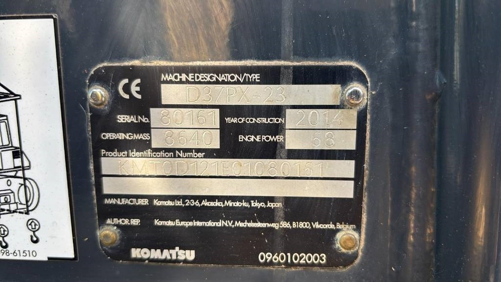 Komatsu D37 PX-23  в лизинг Komatsu D37 PX-23: фото 9