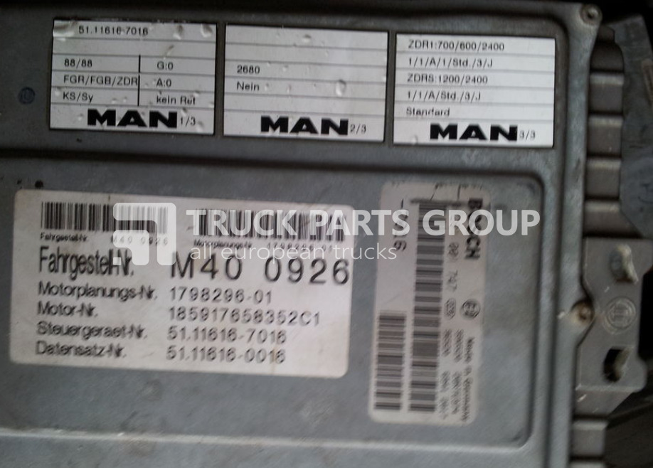 MAN ECU EDC, engine control unit 4 series , L2000, 51116167173, 5111 control unit - Блок управления для Грузовиков: фото 4 MAN ECU EDC, engine control unit 4 series , L2000, 51116167173, 5111 control unit - Блок управления для Грузовиков: фото 4