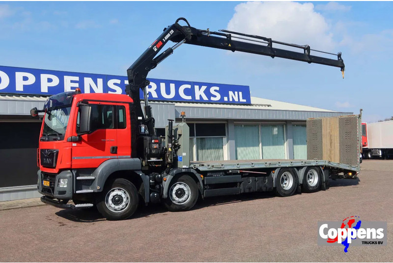 MAN TGS 35.360 8x2 Euro 6 Oprijwagen + Hiab 228 E 3 kraan. - Грузовик бортовой/ Платформа, Автоманипулятор: фото 1 MAN TGS 35.360 8x2 Euro 6 Oprijwagen + Hiab 228 E 3 kraan. - Грузовик бортовой/ Платформа, Автоманипулятор: фото 1