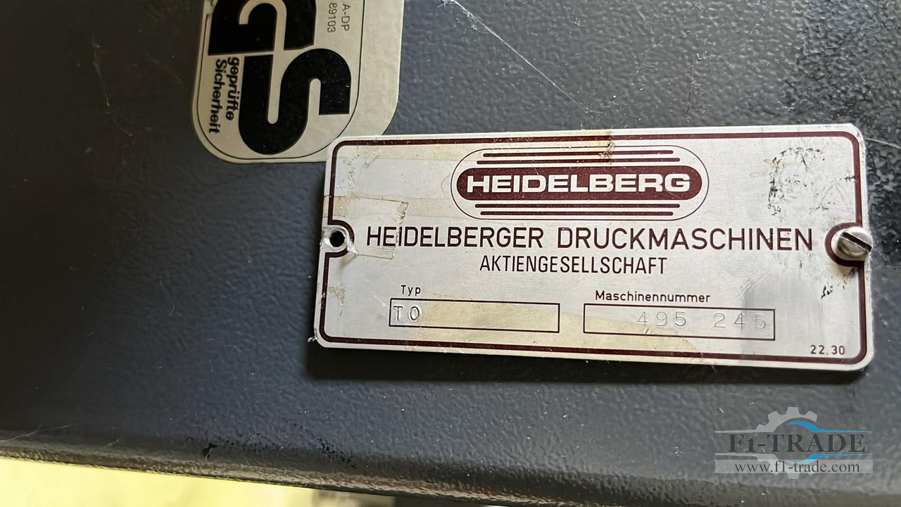 Heidelberg TOK (15Mio.) - Офсетная печатная машина: фото 5 Heidelberg TOK (15Mio.) - Офсетная печатная машина: фото 5