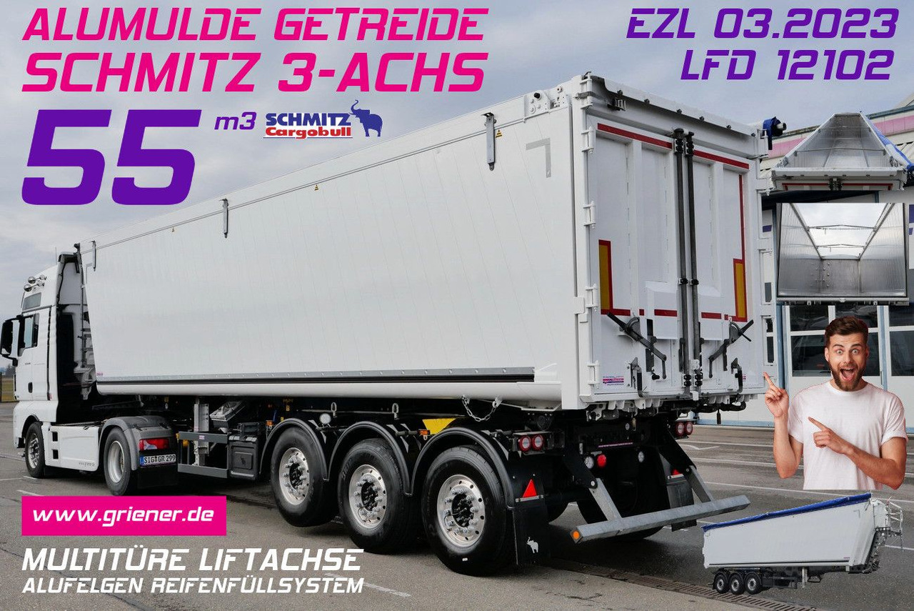 Schmitz Cargobull SKI 24 ALUMULDE SL 9,6/ 50/55 m³ MULTITÜRE - Самосвальный полуприцеп: фото 1 Schmitz Cargobull SKI 24 ALUMULDE SL 9,6/ 50/55 m³ MULTITÜRE - Самосвальный полуприцеп: фото 1