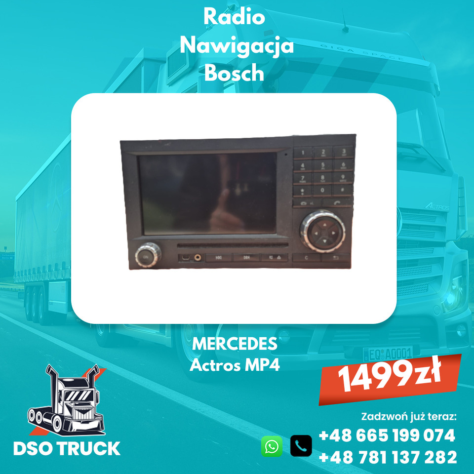 Radio Nawigacja Bosch Mercedes Actros MP4  - Запчасти: фото 1 Radio Nawigacja Bosch Mercedes Actros MP4  - Запчасти: фото 1