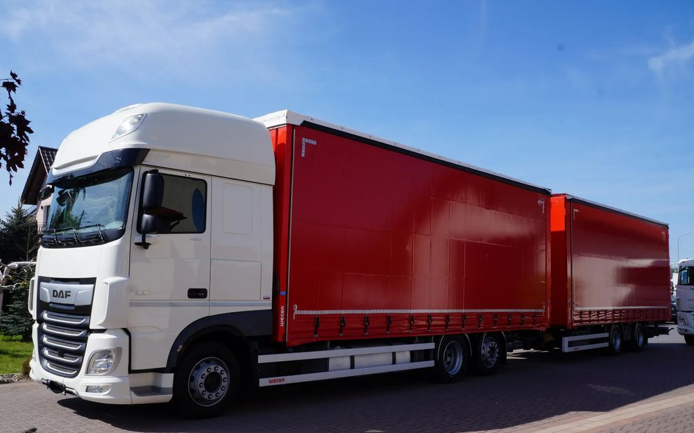 DAF XF 480 EURO 6 ZESTAW TANDEM PRZEJAZDOWY 120 M3 7,8 M + 7,8 M WECON - Тентованный грузовик: фото 2 DAF XF 480 EURO 6 ZESTAW TANDEM PRZEJAZDOWY 120 M3 7,8 M + 7,8 M WECON - Тентованный грузовик: фото 2