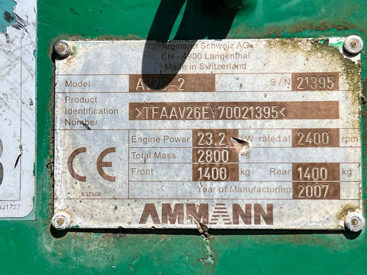 Дорожный каток Ammann AV26-2 COMPACTEUR ROULEAU TANDEM VIBRANT ARTICULÉ: фото 15