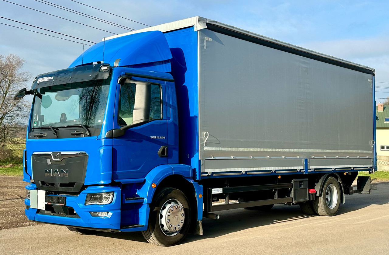 MAN TGM 15.290 / FIRANKA / WINDA / AUTOMAT / 2021 ROK / 18 EUROPALET / 15 T DMC - Тентованный грузовик: фото 2 MAN TGM 15.290 / FIRANKA / WINDA / AUTOMAT / 2021 ROK / 18 EUROPALET / 15 T DMC - Тентованный грузовик: фото 2