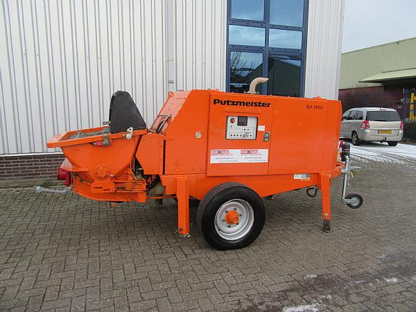 2014 PUTZMEISTER  BSA1005 DC  trailer mounted. - Бетононасос стационарный: фото 1 2014 PUTZMEISTER  BSA1005 DC  trailer mounted. - Бетононасос стационарный: фото 1