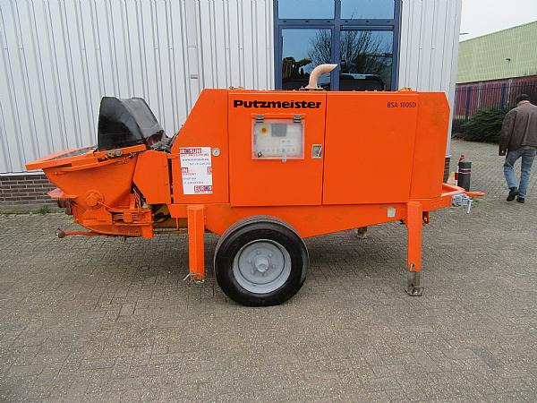 2014 PUTZMEISTER  BSA1005 DC  trailer mounted. - Бетононасос стационарный: фото 2 2014 PUTZMEISTER  BSA1005 DC  trailer mounted. - Бетононасос стационарный: фото 2