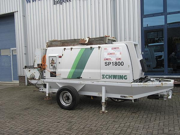 2015 SP 1800 D4 125 KW trailer static pump - Бетононасос стационарный: фото 1 2015 SP 1800 D4 125 KW trailer static pump - Бетононасос стационарный: фото 1