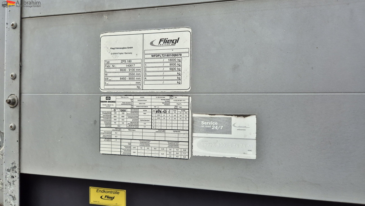 Fliegl Baustoffpritsche - Прицеп бортовой/ Платформа: фото 2 Fliegl Baustoffpritsche - Прицеп бортовой/ Платформа: фото 2