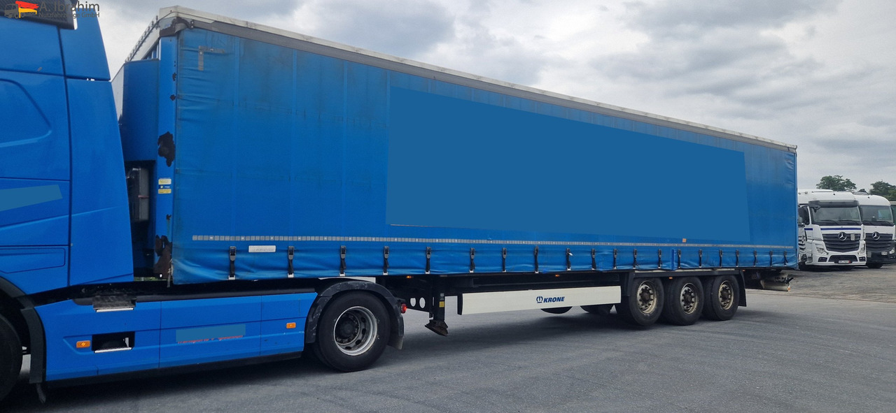 Krone SD Deutscher Auflieger, Pritsche Plane Edscha - Тентованный полуприцеп: фото 1 Krone SD Deutscher Auflieger, Pritsche Plane Edscha - Тентованный полуприцеп: фото 1