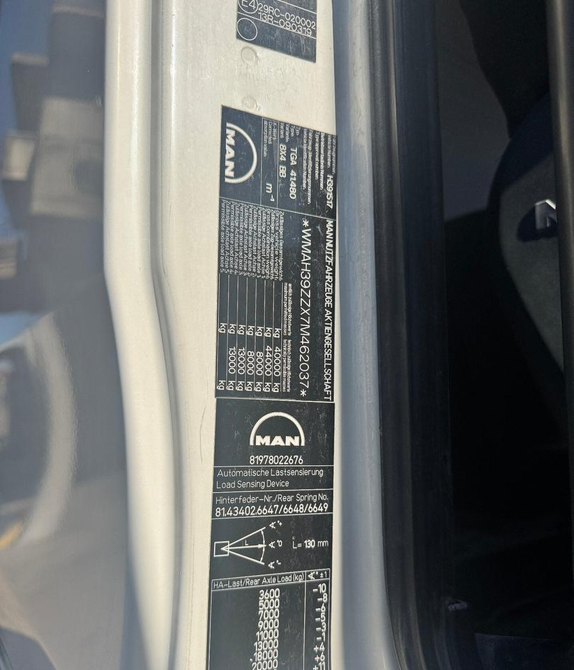 RIBALTABILE MAN TGA 41.480 (8X4) в лизинг RIBALTABILE MAN TGA 41.480 (8X4): фото 27