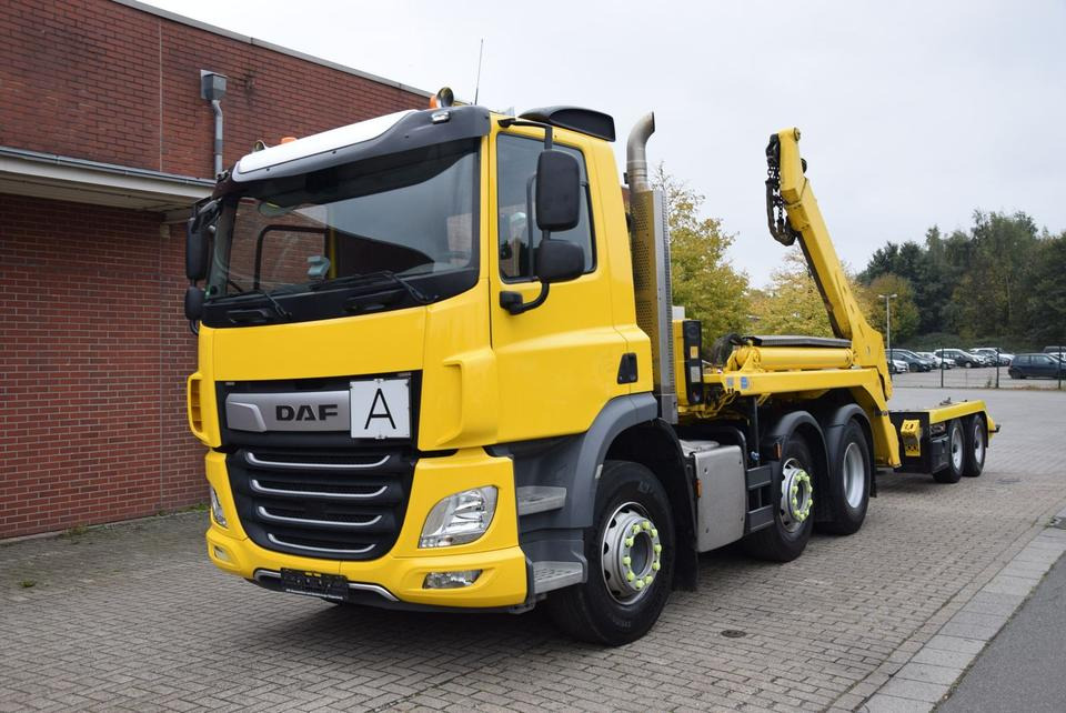 DAF  CF 450 Meiller Absetzkip. Vorlauf. Lenk Funk - Портальный бункеровоз: фото 1 DAF  CF 450 Meiller Absetzkip. Vorlauf. Lenk Funk - Портальный бункеровоз: фото 1