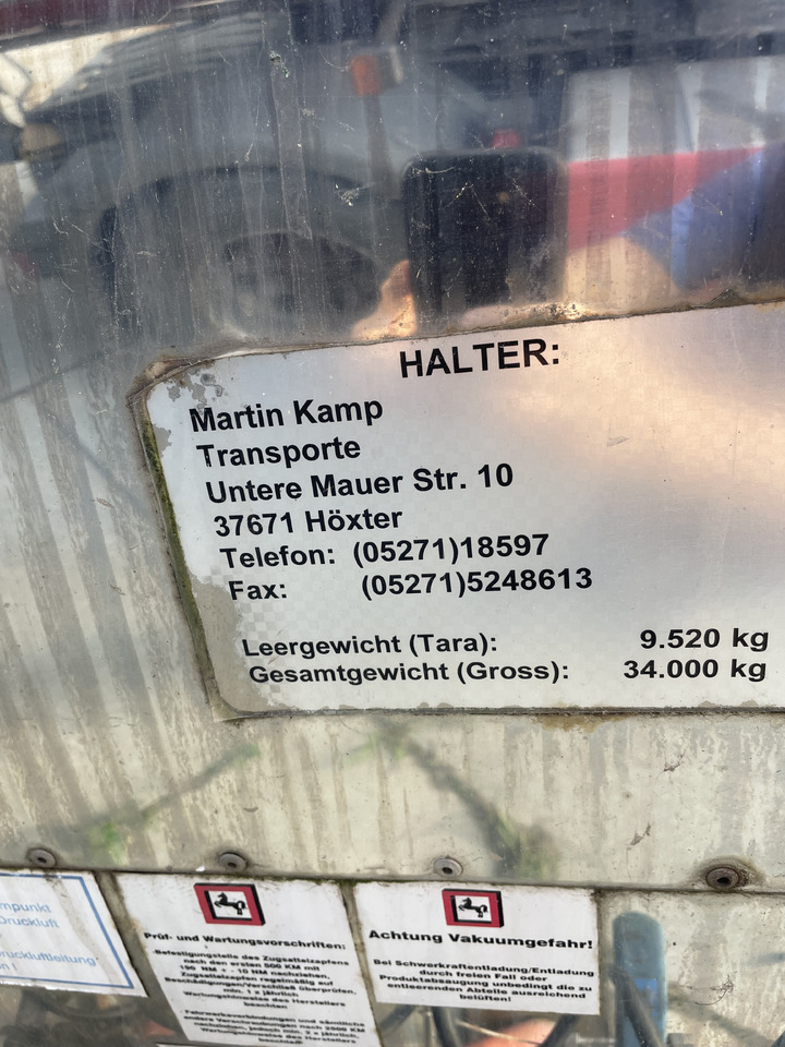 Klaeser TSA 55 C - Полуприцеп-цистерна: фото 5 Klaeser TSA 55 C - Полуприцеп-цистерна: фото 5