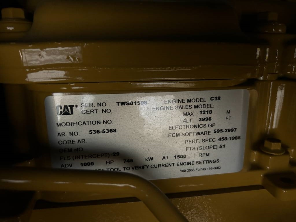 Новый Электрогенератор CAT DE850E0 - C18 - 850 kVA Generator - DPX-18032: фото 11