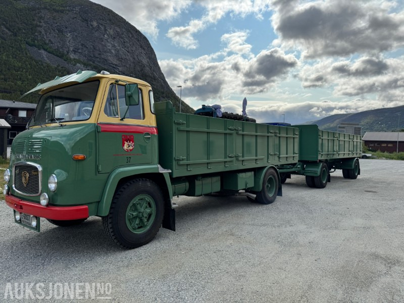 1966 Scania LBS 76 komplett sett med bil og henger selges fra bilmuseum. - Грузовик бортовой/ Платформа: фото 1 1966 Scania LBS 76 komplett sett med bil og henger selges fra bilmuseum. - Грузовик бортовой/ Платформа: фото 1