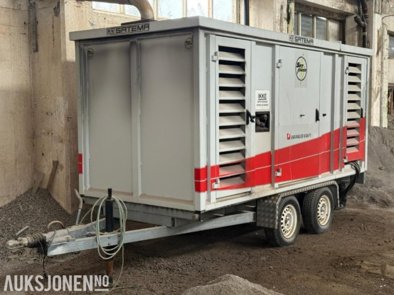 2001 SDMO JS180K aggregat - 180 kVA - Satema - 24 169 t - Biltilhenger - Строительное оборудование: фото 1 2001 SDMO JS180K aggregat - 180 kVA - Satema - 24 169 t - Biltilhenger - Строительное оборудование: фото 1
