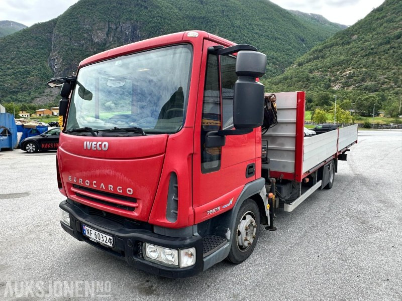 2008 Iveco ML 75E18 Planbil m/HC 50 kran, 273462km - Грузовик бортовой/ Платформа: фото 1 2008 Iveco ML 75E18 Planbil m/HC 50 kran, 273462km - Грузовик бортовой/ Платформа: фото 1