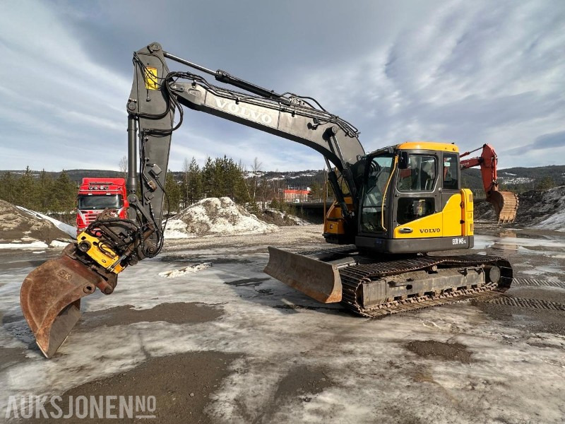 2008 Volvo ECR145C - Engcon tiltrotator - Puss og graveskuff. - Экскаватор: фото 1 2008 Volvo ECR145C - Engcon tiltrotator - Puss og graveskuff. - Экскаватор: фото 1