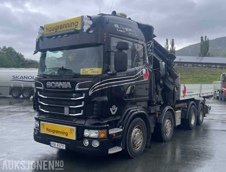 2012 Scania R560 8x2 Krantrekker m/ Palfinger 92tm kran, jibb og vinsj - Автоманипулятор: фото 1 2012 Scania R560 8x2 Krantrekker m/ Palfinger 92tm kran, jibb og vinsj - Автоманипулятор: фото 1