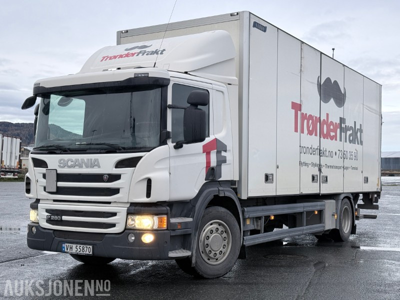 2013 Scania P280 4x2 skapbil med full sideåpning - Грузовик с закрытым кузовом: фото 1 2013 Scania P280 4x2 skapbil med full sideåpning - Грузовик с закрытым кузовом: фото 1