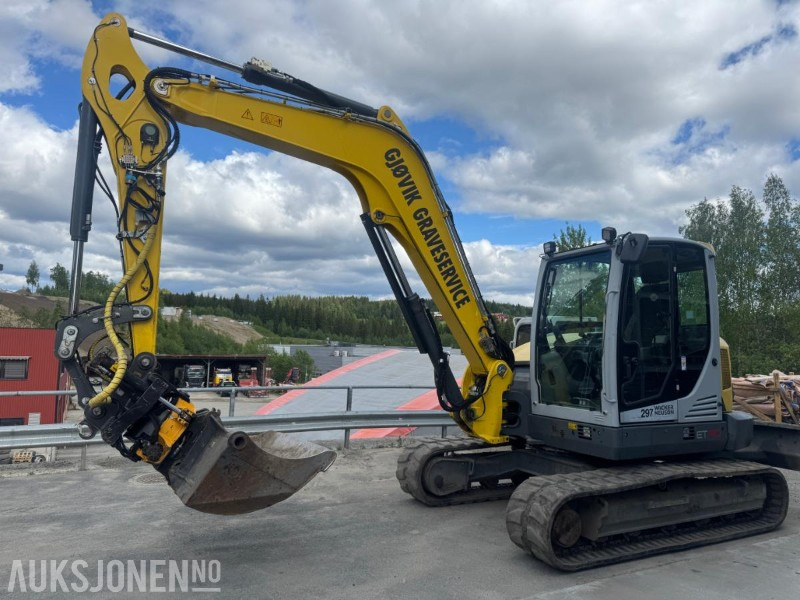 2016 Wacker Neuson ET 90 GRAVEMASKIN MED ROTOTILT, SENTRALSMØRING OG 3 SKUFFER - Экскаватор: фото 2 2016 Wacker Neuson ET 90 GRAVEMASKIN MED ROTOTILT, SENTRALSMØRING OG 3 SKUFFER - Экскаватор: фото 2