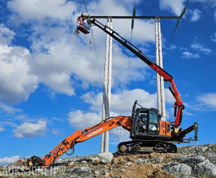 2018 Hitachi ZX 125 USL-6 Gravemaskin med Palfinger kran 17,6TM - 3 Skuffer - Personkurv - 1564T - Экскаватор: фото 1 2018 Hitachi ZX 125 USL-6 Gravemaskin med Palfinger kran 17,6TM - 3 Skuffer - Personkurv - 1564T - Экскаватор: фото 1