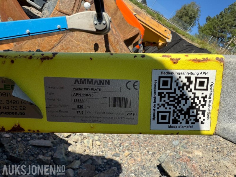 2019 AMMANN APH 110-95 vibroplate / 830kg - Каток: фото 5 2019 AMMANN APH 110-95 vibroplate / 830kg - Каток: фото 5