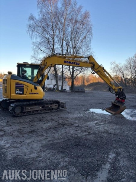 2021 Komatsu PC78 Beltegraver - Rotortilt - Kamera - 3 skuffer - 1870 Arbeidstimer - Экскаватор: фото 1 2021 Komatsu PC78 Beltegraver - Rotortilt - Kamera - 3 skuffer - 1870 Arbeidstimer - Экскаватор: фото 1