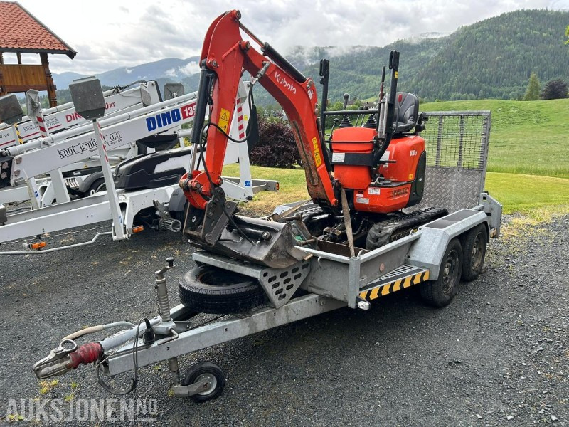 Kubota U10-3 Minigraver 2 skuffer m/tilhenger - Мини-экскаватор: фото 2 Kubota U10-3 Minigraver 2 skuffer m/tilhenger - Мини-экскаватор: фото 2