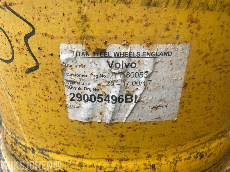 2006 Volvo hjullaster felger 4Stk 29005496BL - Навесное оборудование для Строительной техники: фото 3 2006 Volvo hjullaster felger 4Stk 29005496BL - Навесное оборудование для Строительной техники: фото 3