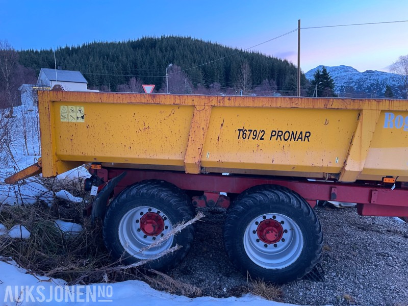 2011 Pronar T679/2 - 2 akslet tipphenger til traktor - Tillatt totalvekt 16350 kg. - Сельскохозяйственная техника: фото 5 2011 Pronar T679/2 - 2 akslet tipphenger til traktor - Tillatt totalvekt 16350 kg. - Сельскохозяйственная техника: фото 5